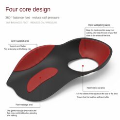 Alternative view of Orthopedic Arch Support Insoles for Flat Feet – O-Shaped Leg Correction Shoe Inserts