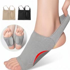 Alternative view of Silicone Arch Support Sleeves – Flat Feet and Plantar Fasciitis Support Pads