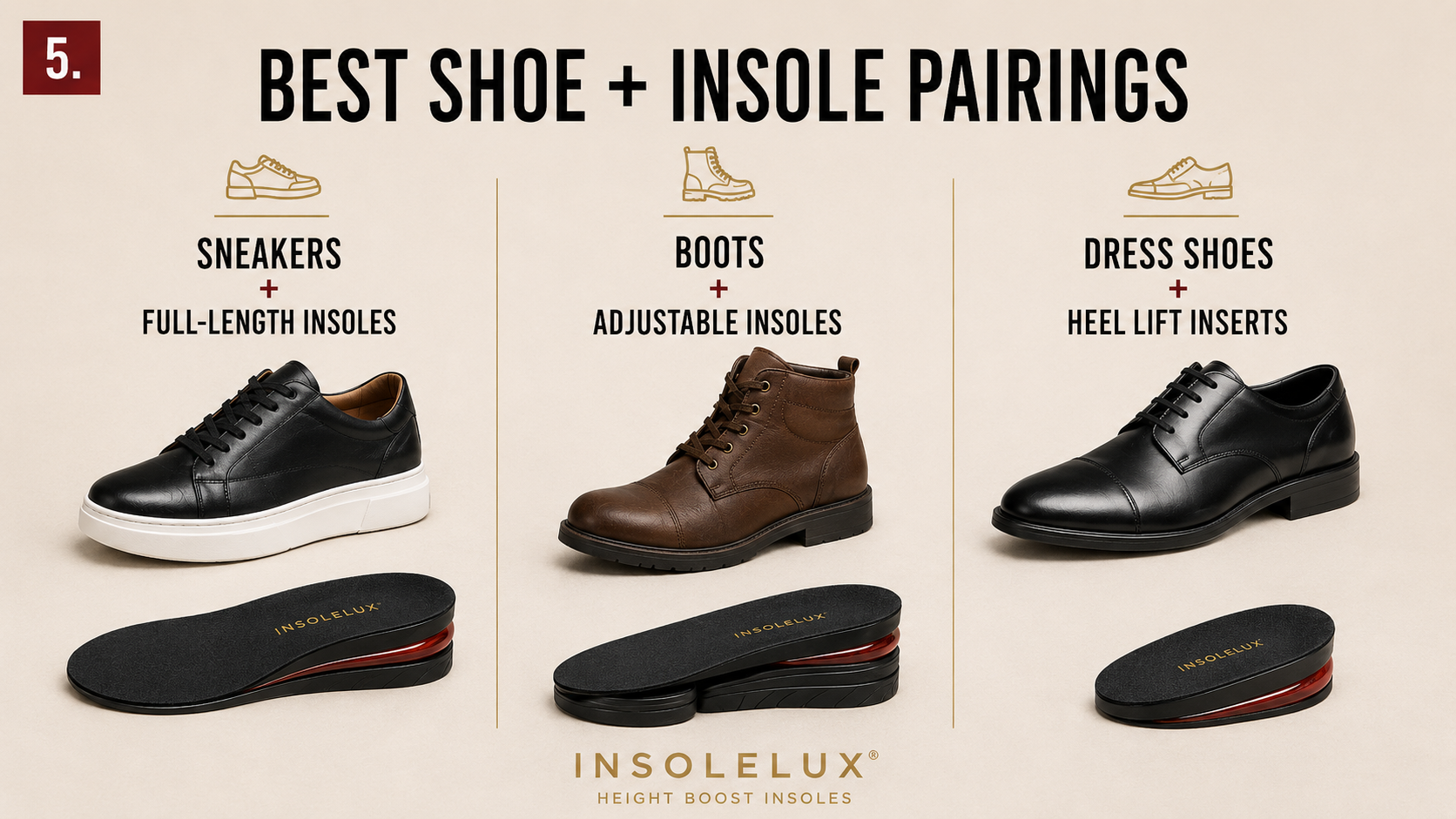 Best shoe and insole pairings for sneakers, boots, and dress shoes