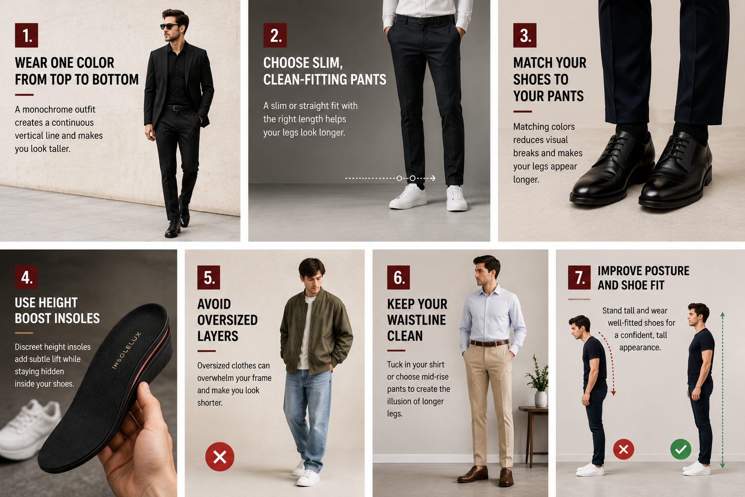 How to look taller instantly with 7 practical style hacks