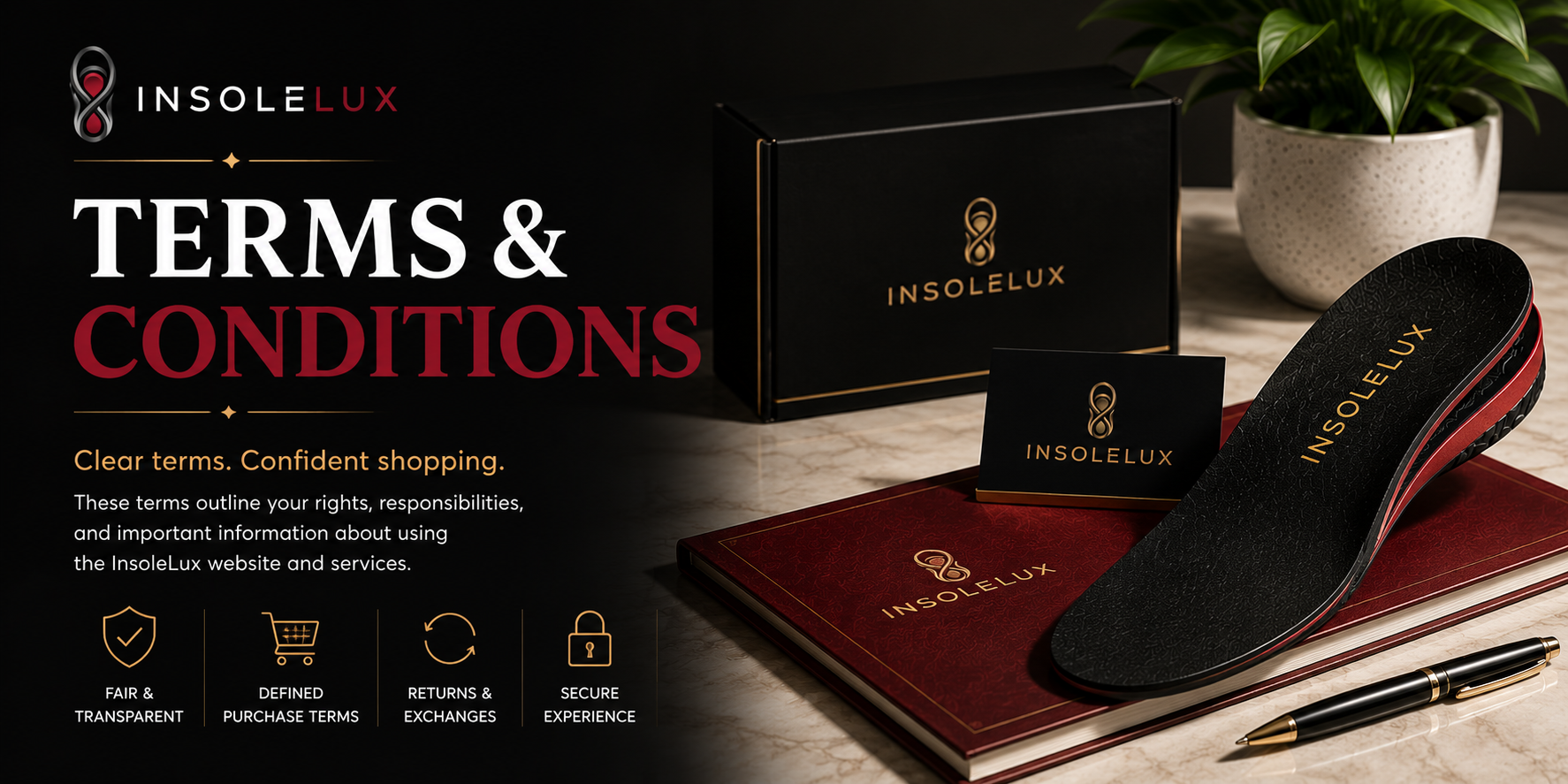 InsoleLux Terms and Conditions