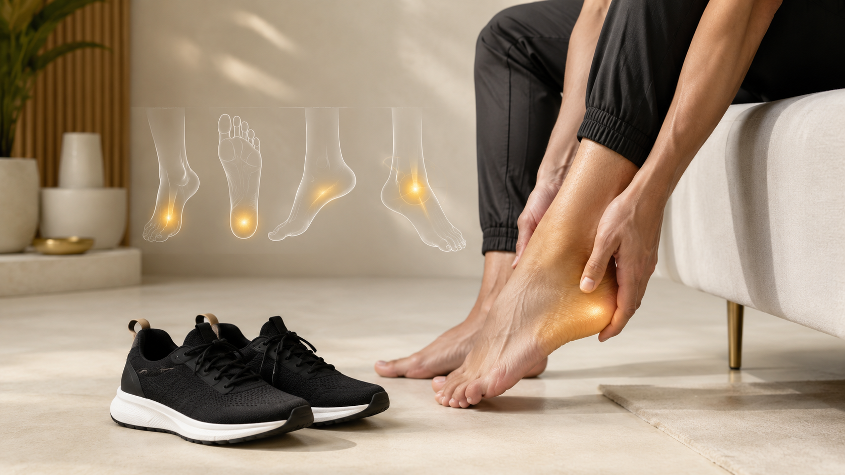 10 most likely causes of heel pain with multiple heel pain zones