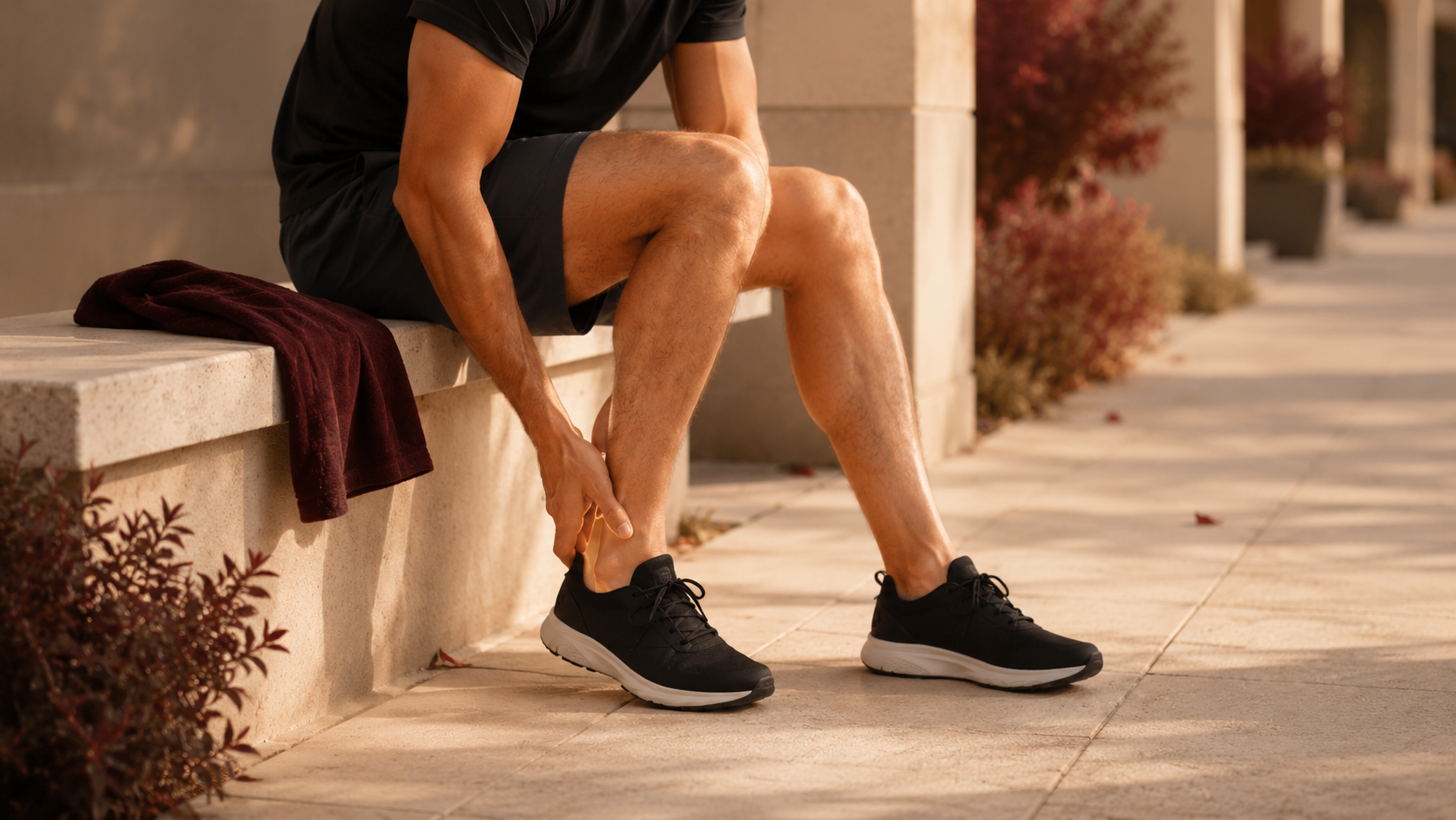 Heel discomfort after walking or resting