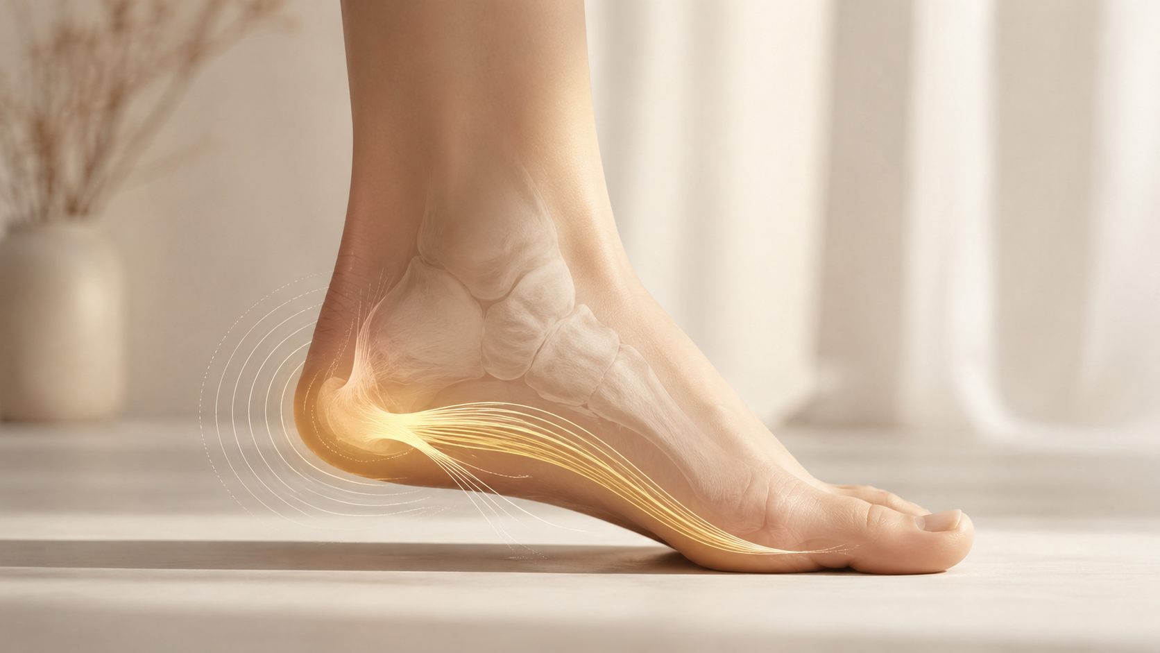 Plantar fascia tightness and heel pain in the morning
