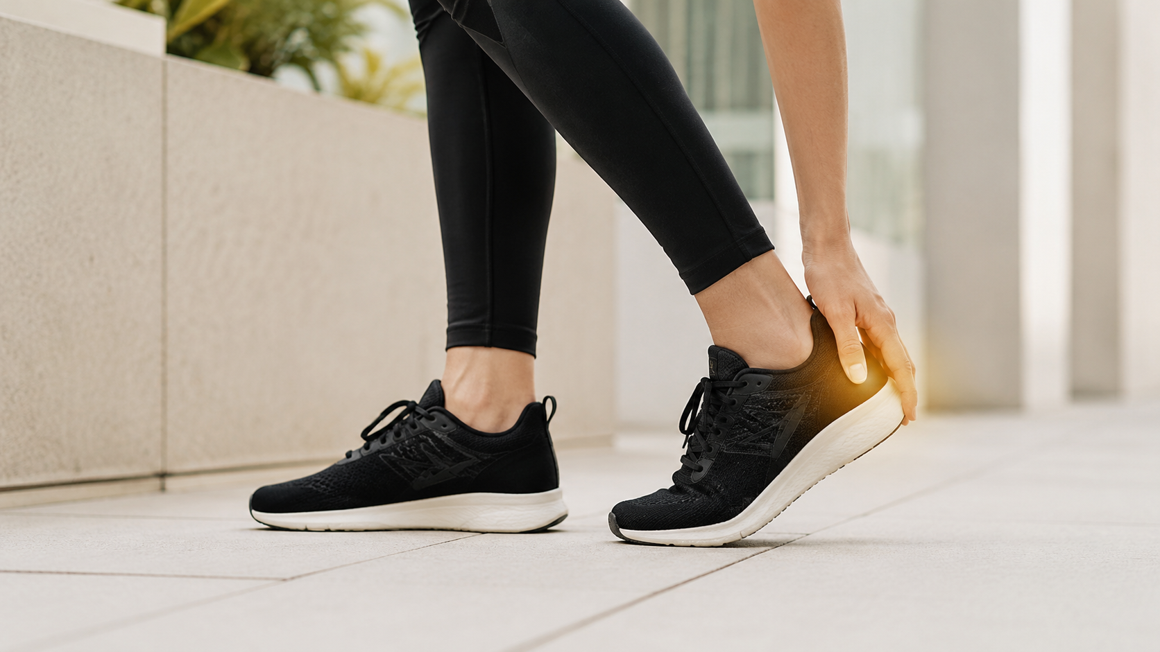 Heel pain when walking with everyday sneakers and heel discomfort