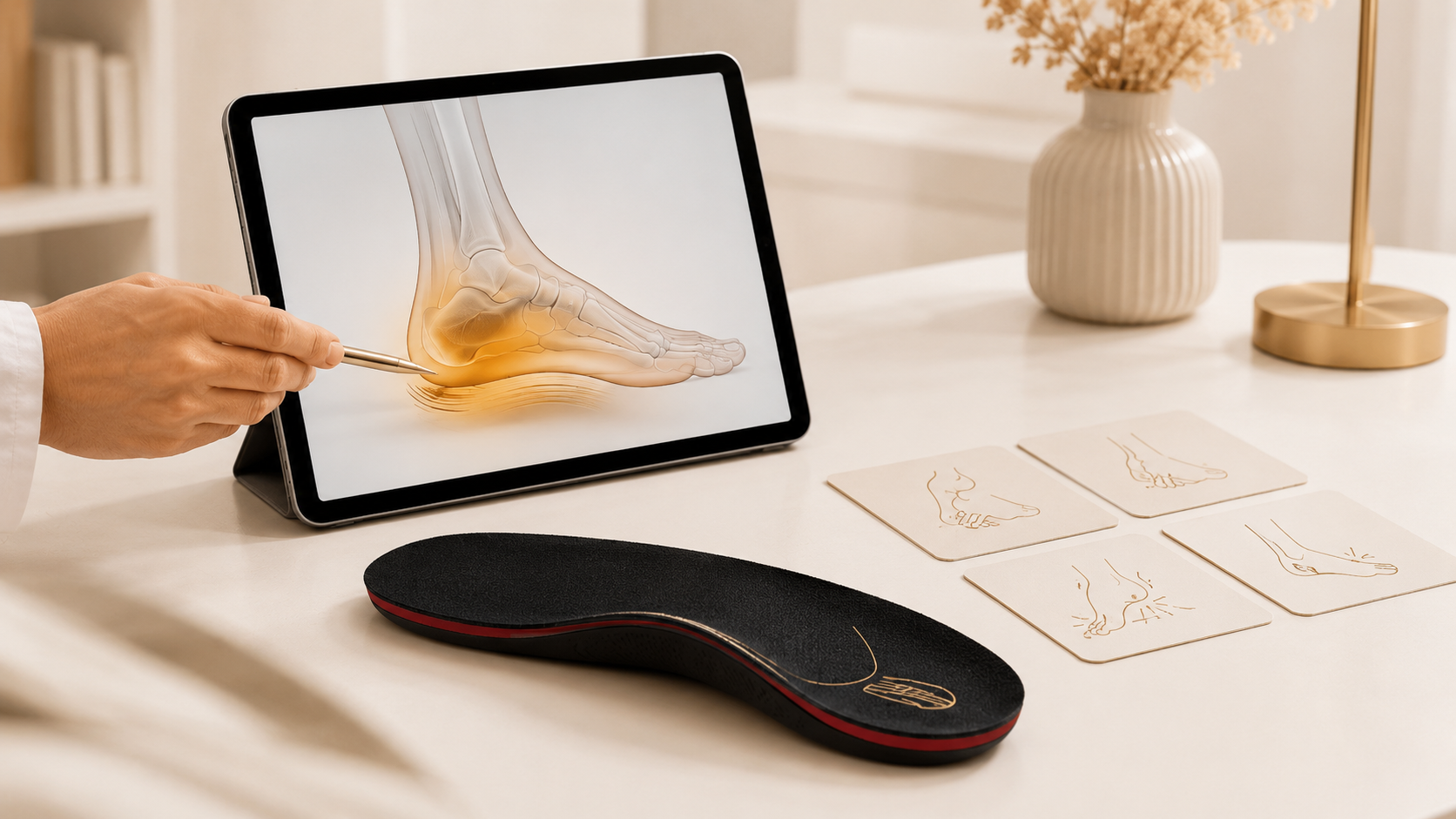 Arch support insoles and everyday shoes for heel comfort
