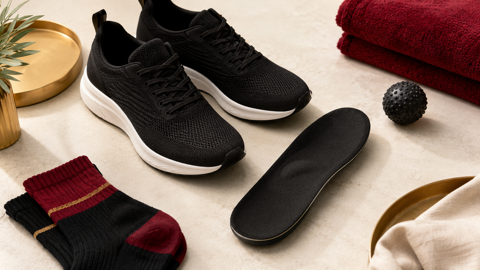 Supportive insoles and shoes for plantar fasciitis recovery