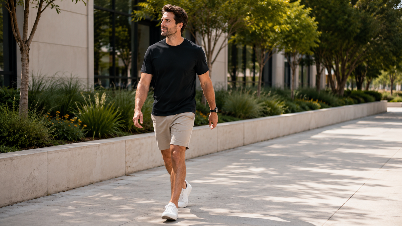 Natural arm swing while walking for better momentum