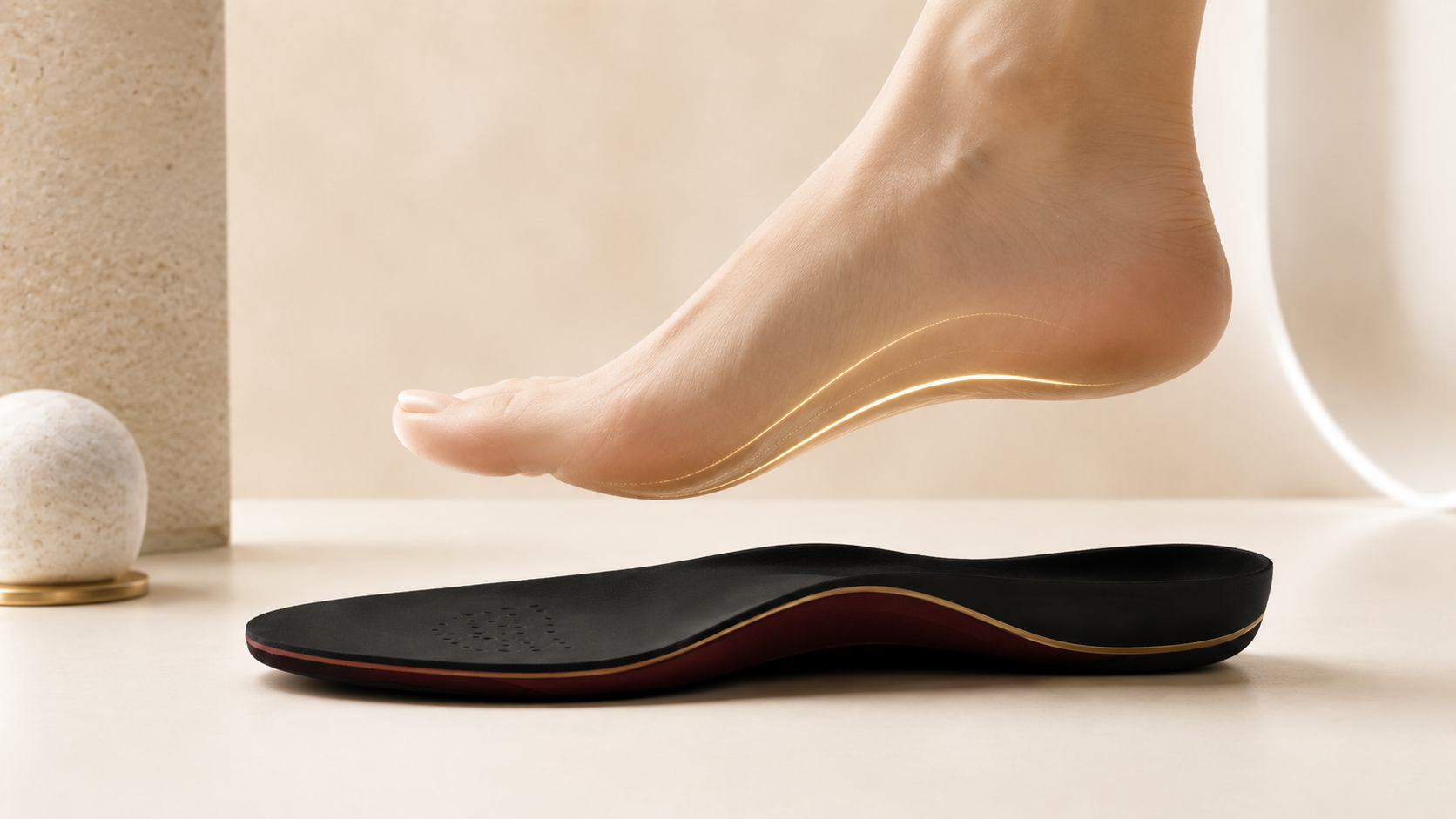 Plantar fascia and heel comfort support area