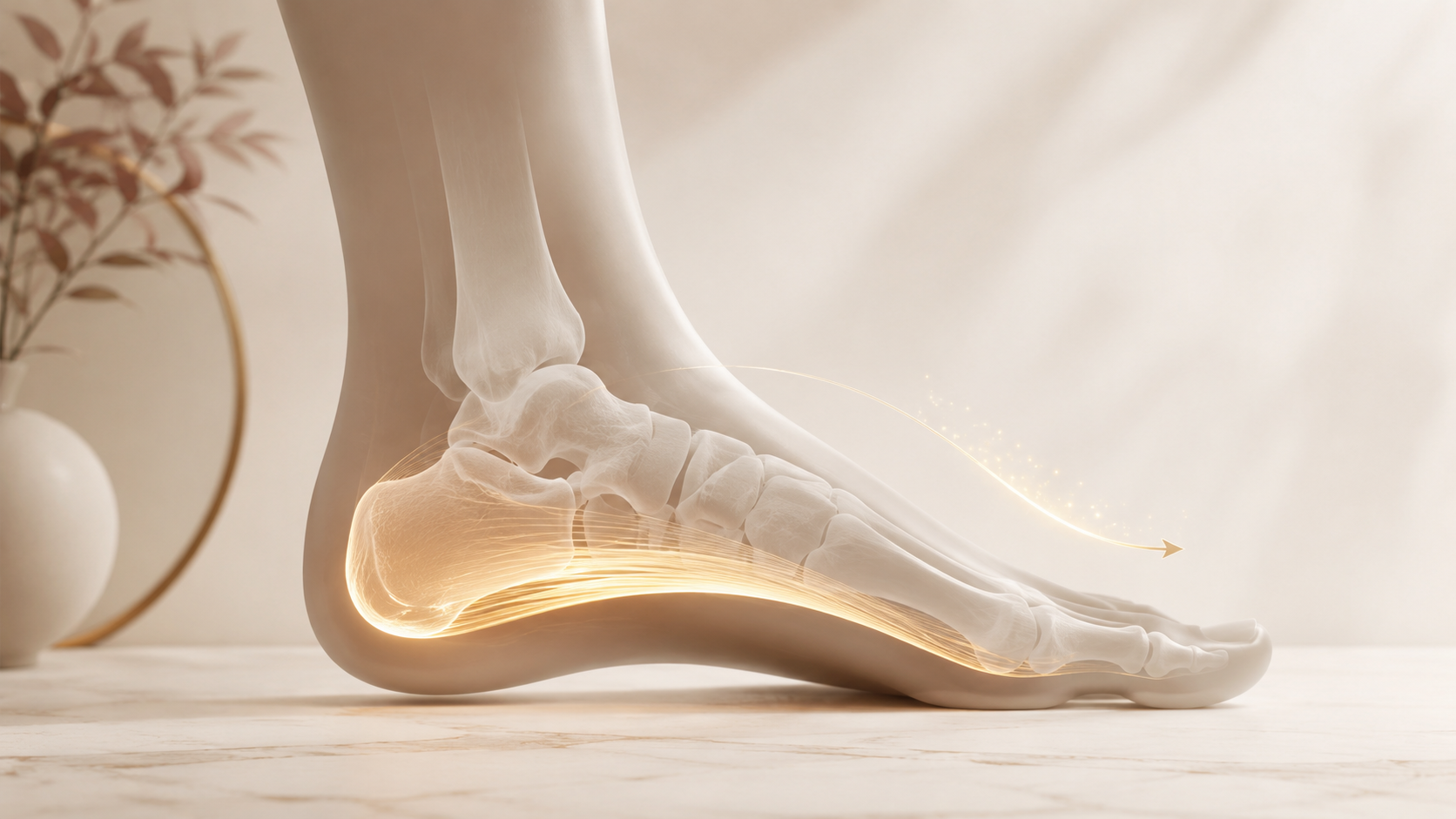 Supportive shoes and insoles for conservative plantar fasciitis care