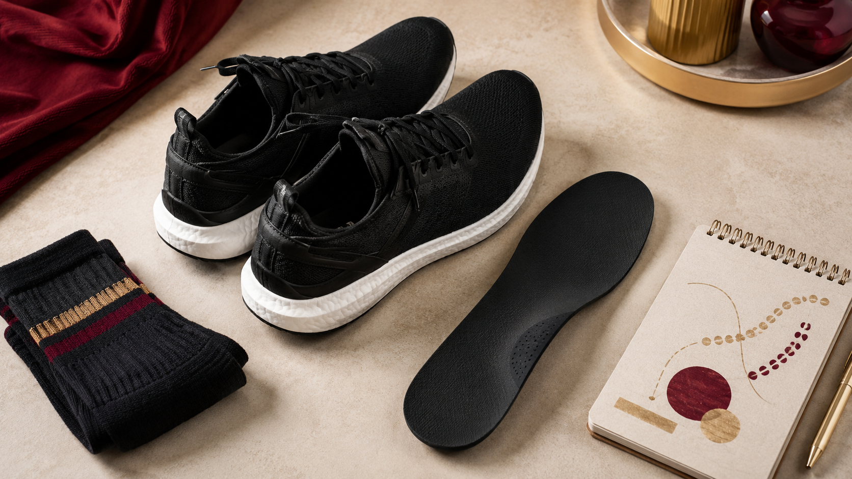 Supportive shoes and insoles for plantar fasciitis conservative care